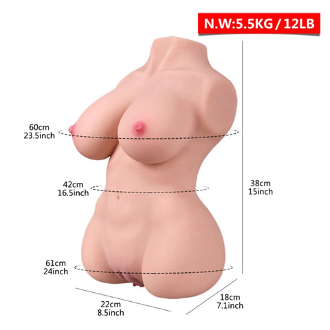 T541(12lb/37cm）Lightweight Real Love Doll For Man & Soft Big Boobs