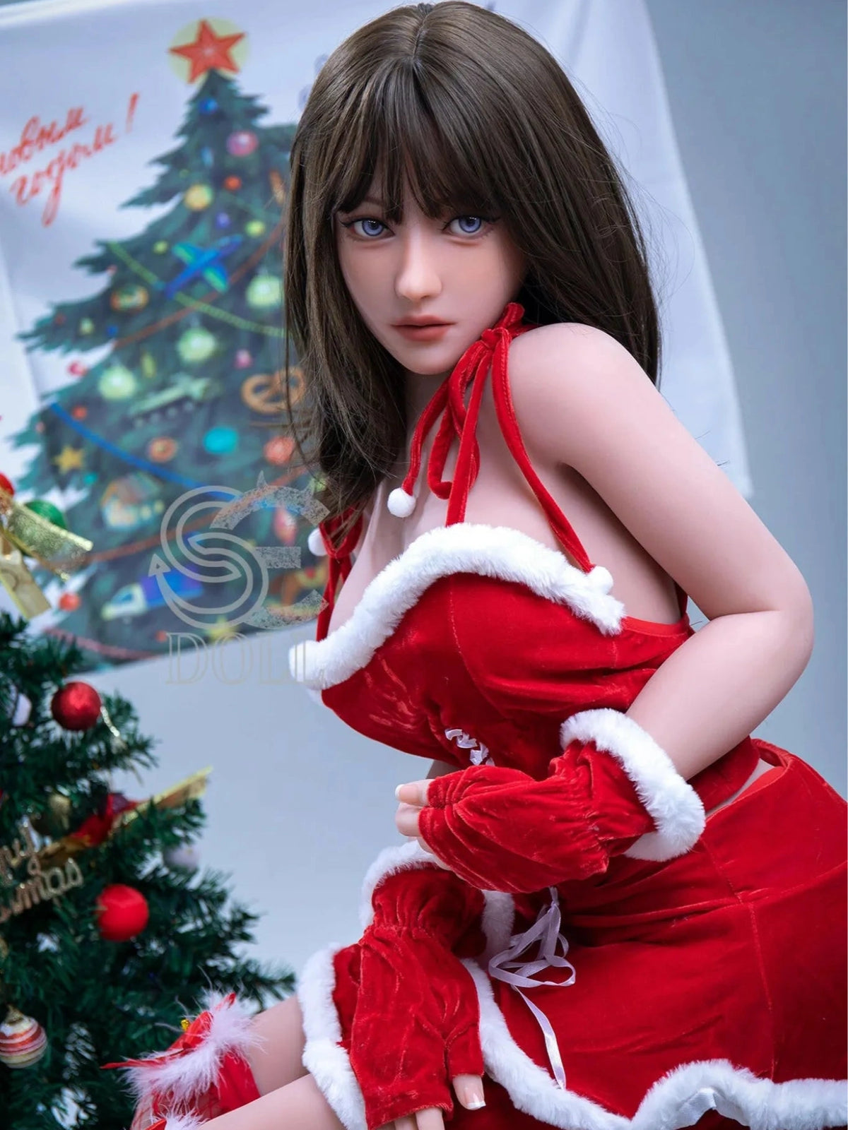 F866-153cm/5ft-29.5kg Yuuka F Cup TPE Christmas Girl Japanese Thin Sex Doll | SE Doll