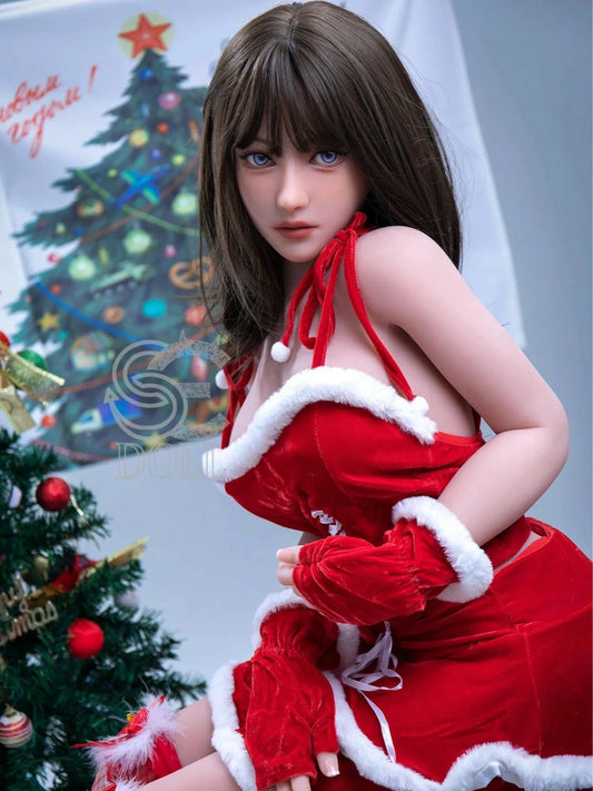 F866-153cm/5ft-29.5kg Yuuka F Cup TPE Christmas Girl Japanese Thin Sex Doll | SE Doll