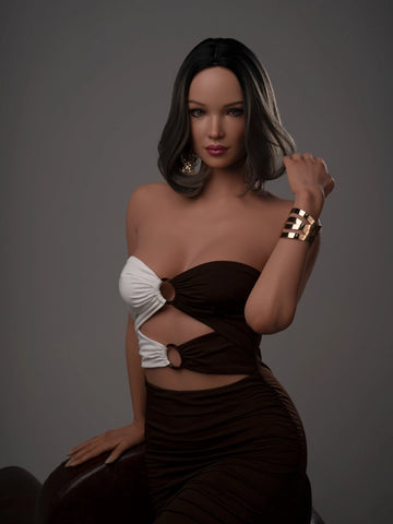 F688—Reya 170cm/5ft5 Premium Silicone Black Sex Doll For Men |Zelex Doll
