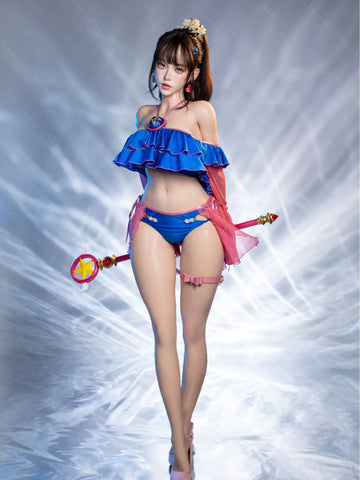 F5933-155Mcm(5.1ft)-38kg 2.2cf E Cup Mini ROS Silicone Asian Anime celebrity Sex Doll｜Bezlya Doll