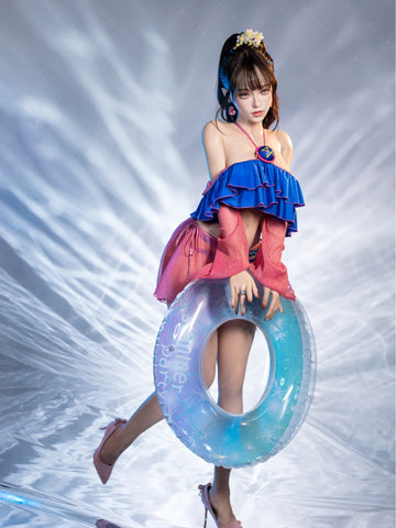 F5933-155Mcm(5.1ft)-38kg 2.2cf E Cup Mini ROS Silicone Asian Anime celebrity Sex Doll｜Bezlya Doll