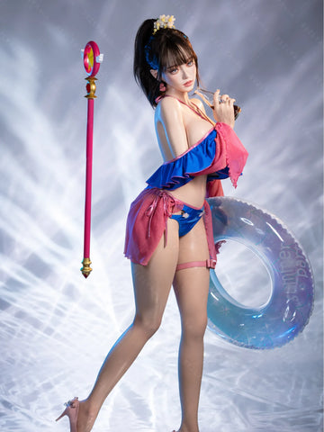 F5933-155Mcm(5.1ft)-38kg 2.2cf E Cup Mini ROS Silicone Asian Anime celebrity Sex Doll｜Bezlya Doll