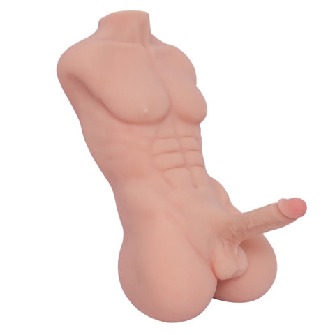 T265-22lb Big Coke  Dick Male Sex Dolls Torso Dildo For Women|QSX