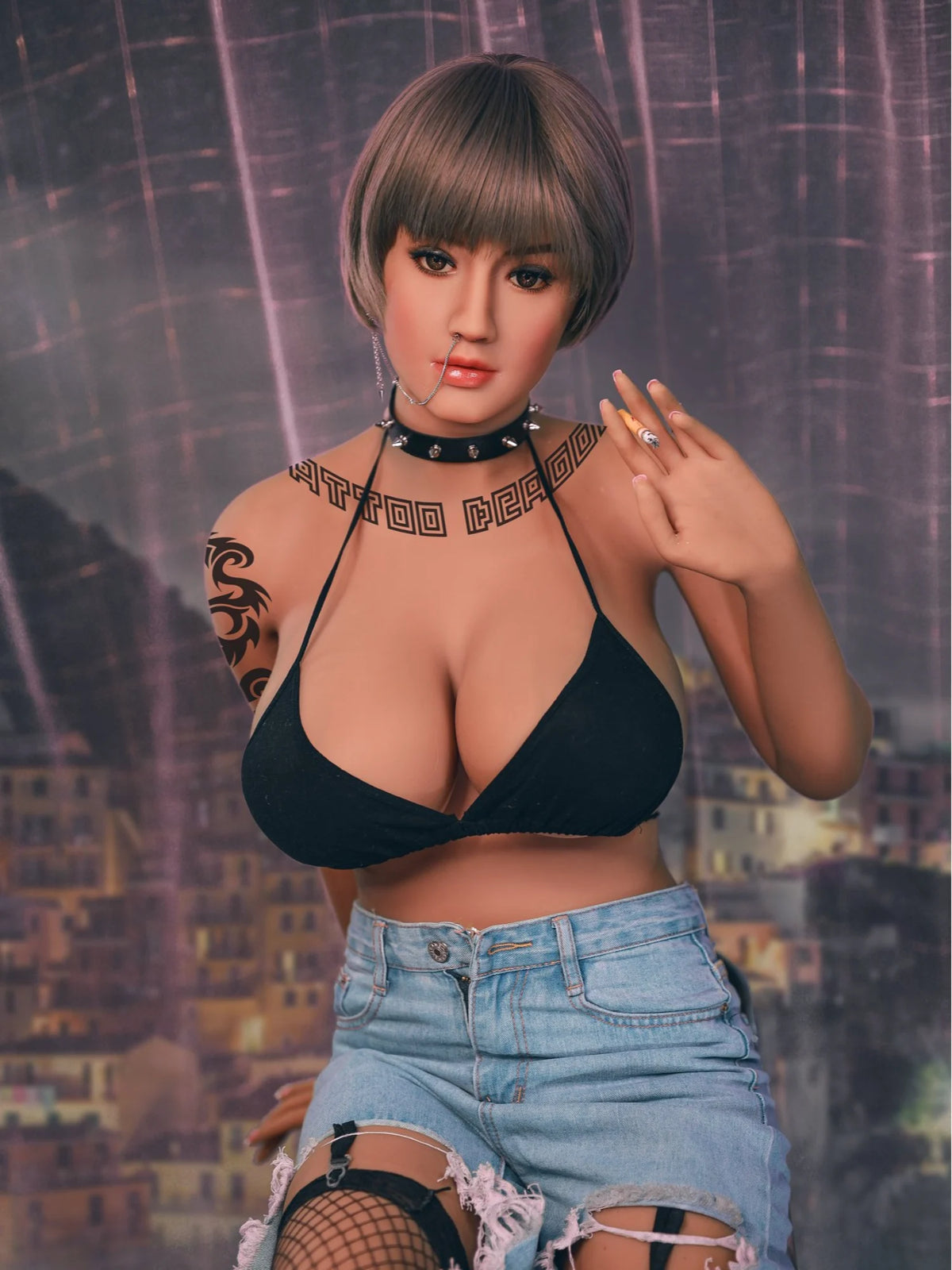 F3374-171cm/5ft7(44kg) Katrina H Cup TPE Sexy Woman Latina Large Breast Sex Doll | YL Doll