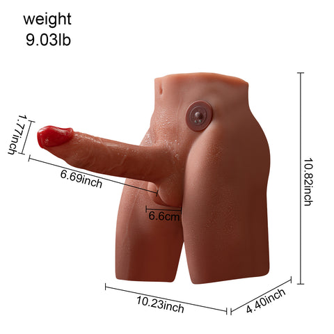 T905(9.03lb)  6.69″ Dildo Electric Male Rechargeable Sex Doll  Ass Torso Adult Toys For Female