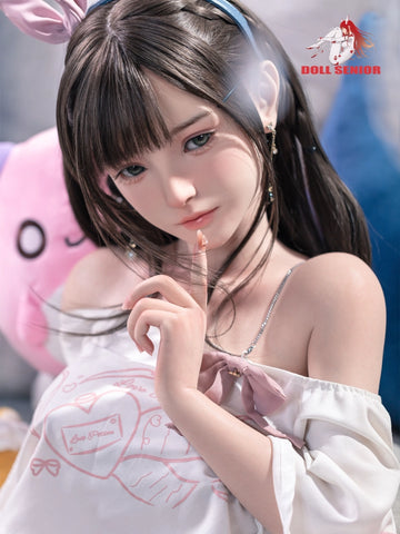 F7659- 150cm(4ft11)-25kg D Cup Silicone ROS Japanese Mini Sex Doll Miye with Implanted Hair+Gel Breast+Oral丨Doll senior