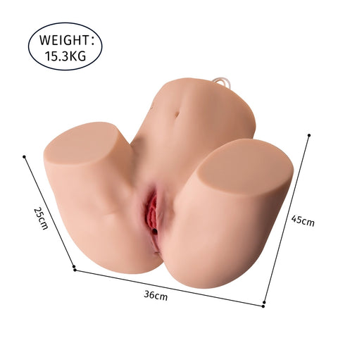 A538-(36.6lb)Luxury Big Butt Sex Doll with 3 functions:Sucking&Vibration&Exhaust