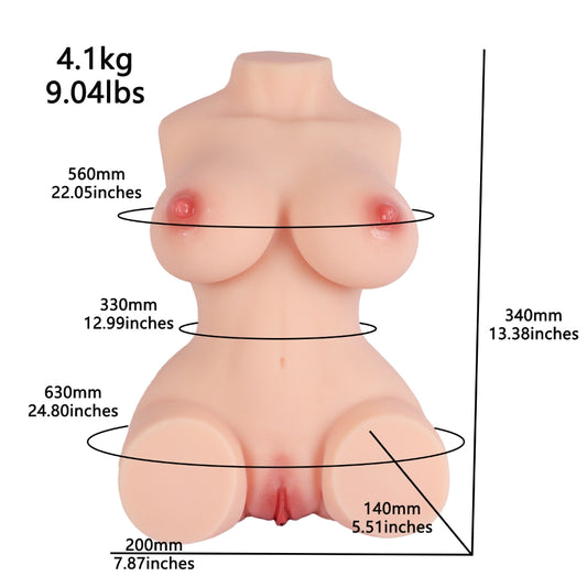 T211（9.04lb) realistic pocket pussy Torso Sex Doll | Duomeishi