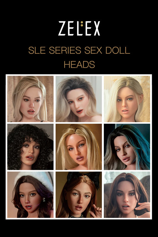 T811-ZELEX SLE Series Silicone Sex Doll Heads -Single Head(No Body)| Zelex Doll