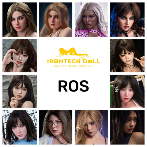 H02-Irontech Doll ROS Customizable Silicone Sex Doll Head