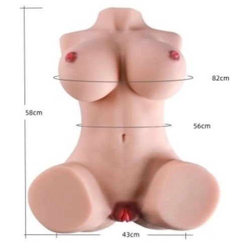 T1100-16.2lbs 15''（38cm）TPEぽっちゃりBBWセックスドールトルソー|AiYuan 