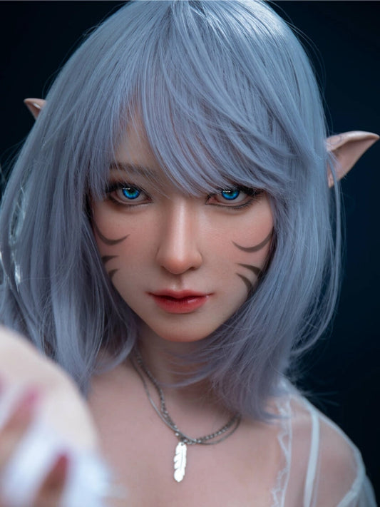 H798 Sex Doll Head-Silicone-mimics a stunning ocean mermaid【Irontech Doll Head】