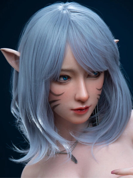 H798 Sex Doll Head-Silicone-mimics a stunning ocean mermaid【Irontech Doll Head】