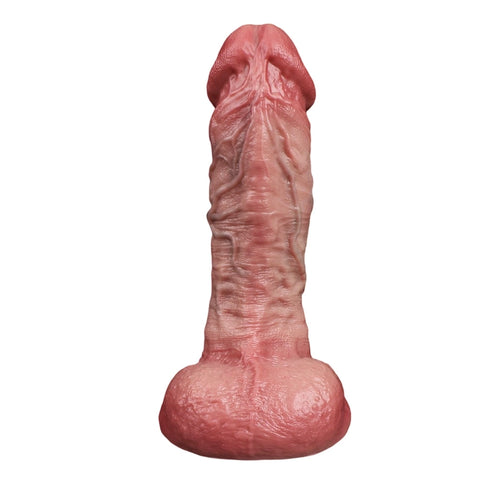 D421(0.9 LBS丨7.36'') Realistic Silicone Torso Dildo with Veined Texture and Suction Cup Base