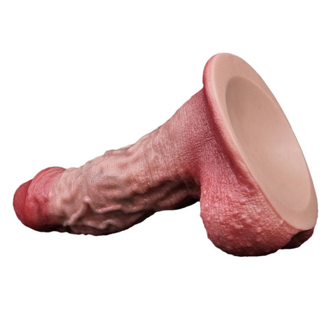 D417(0.8 LBS丨6.89'') Realistic Silicone Dildo with Veined Texture and Suction Cup Base