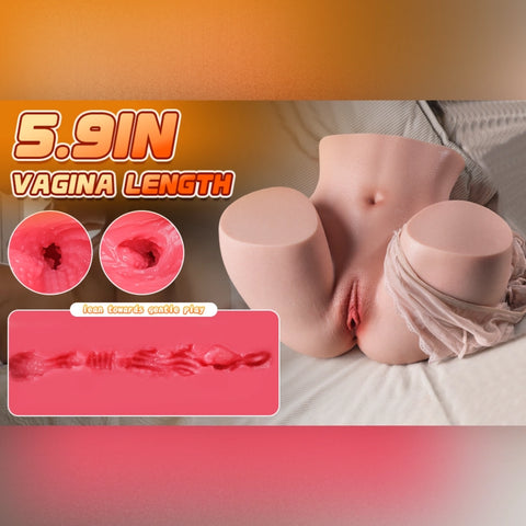 A310-(30lb)  Soft Silicone Soft Realistic Big Ass Sex Dolls Torso