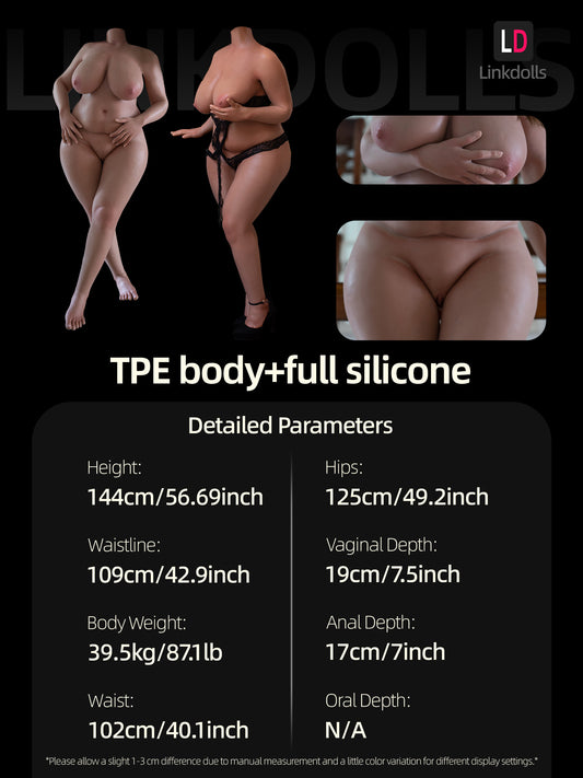 F4869-161cm/5ft3(39.5kg) H Cup Best Fat Big Ass BBW Super Fat Big Belly Sex Doll Body【Weight loss】| Starpery Doll