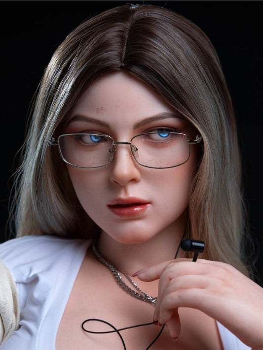 H801 セックスドールヘッド-シリコン-冷たくてカリスマ性【アイアンテックドールヘッド】 