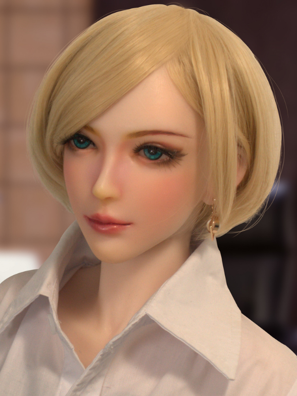 H504 Mini Anime Silicone Sex Doll Head｜Elsa Babe Head