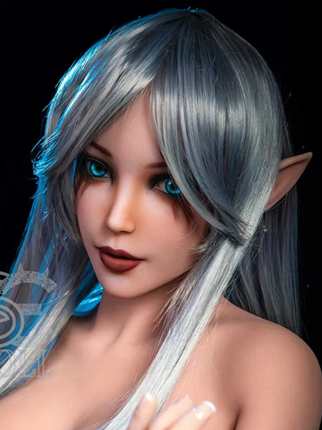 H042 ELFファンタジーリアルなセックスドールヘッド、高い額付き