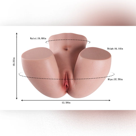 A310-(30lb)  Soft Silicone Soft Realistic Big Ass Sex Dolls Torso