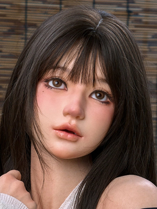 H347 ROS Silicone Sex Doll Head| Real Lady Doll
