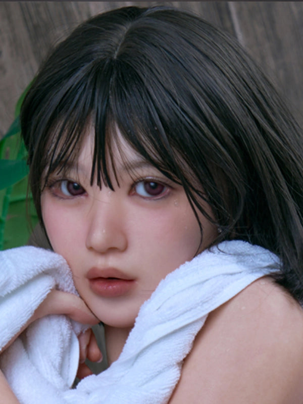 H348 ROS Silicone Sex Doll Head| Real Lady Doll