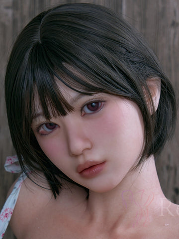 H348 ROS Silicone Sex Doll Head| Real Lady Doll