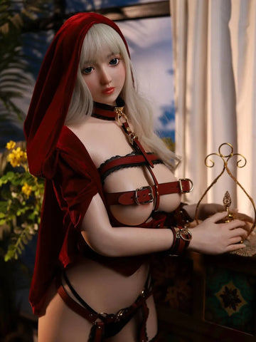 F3613-150cm/4ft11(36.5kg) B cup Red Riding Hood Silicone Fantasise Cute Sex Doll | FJ Doll