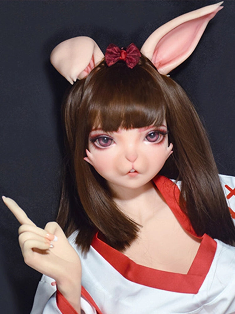 F1528-150cm/5ft-27.5kg Full Silicone Cosplay-Inspired Furry Rabbit Sex Doll – Real Fur Touch & Lifelike Flexibility | Elsa Babe
