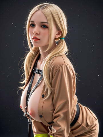 F3442-153cm-34kg H Cup Sucking Vagina  Silicone Head Lifelike Robot Teen Sex Doll | Aibei Doll