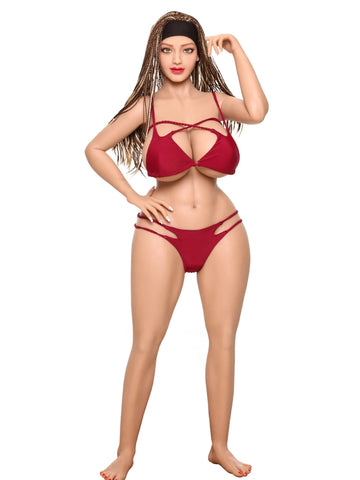 F011- 155cm(5ft)-44.4kg M Cup Sylvie Premium Real Woman Chubby TPE Sex Doll|Climax Doll