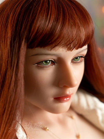 F652—Heidi 158cm/5ft1 Luxury Silicone E Cup Japanese Woman Redhead Sex Doll|Jiusheng Doll