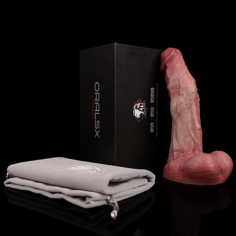 D422(0.8 LBS丨7.44'') Realistic Silicone Dildo with Veined Texture and Suction Cup Base
