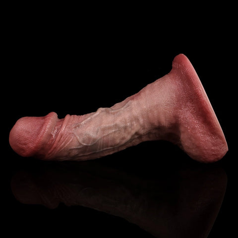 D421(0.9 LBS丨7.36'') Realistic Silicone Torso Dildo with Veined Texture and Suction Cup Base