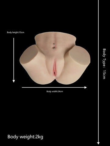 P128-(4.4lb)  Realistic Pocket Pussy With Thick Ass Silincone Sex Toy|Top Fire