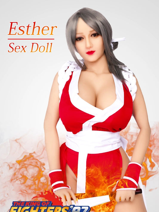 F1486-160cm(5ft3)-45.2kg L Cup Esther Huge Boobs and Ass TPE Sex Doll|Climax Doll