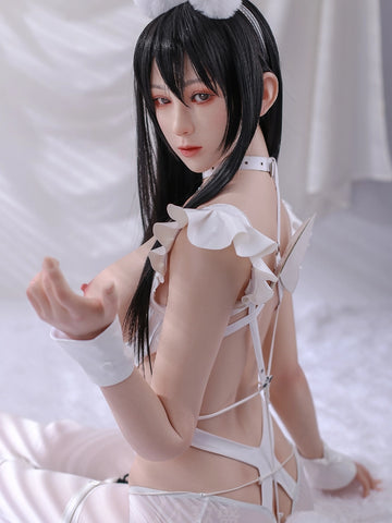 F2371—160cm E Cup Ann Black Hair Asian Silicone Sex Doll|Jiusheng Doll