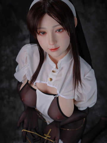 F2370—160cm E Cup Kiko Black Hair Asian Silicone Chinese Sex Doll | Jiusheng Doll