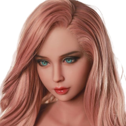 H163 Pink Hair Suntan Sex Doll Head丨WM Doll