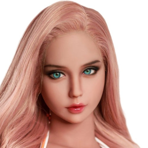 H163 Pink Hair Suntan Sex Doll Head丨WM Doll