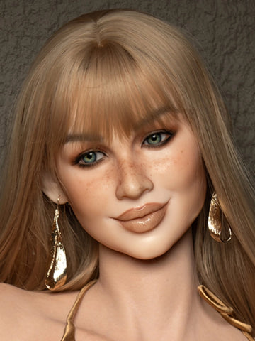 H353 Silicone Sex Doll Head| Real Lady Doll