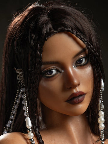 H357 ROS Silicone Sex Doll Head| Real Lady Doll