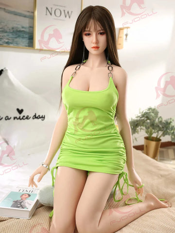F3628-168cm/5ft5(36kg) Kayla E cup Silicone Mature Asian Girls Implanted Hair Sex Doll | FJ Doll