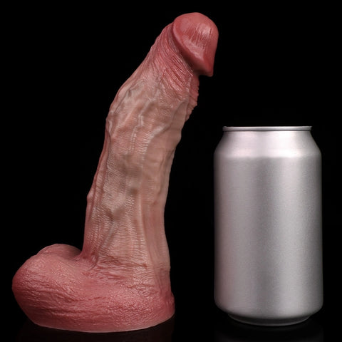 D422(0.8 LBS丨7.44'') Realistic Silicone Dildo with Veined Texture and Suction Cup Base