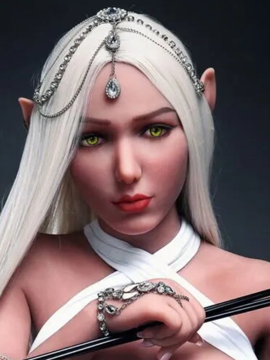 H1021 TPE Oral Sex Doll Head-Elf Warrior【Irontech Doll Head】