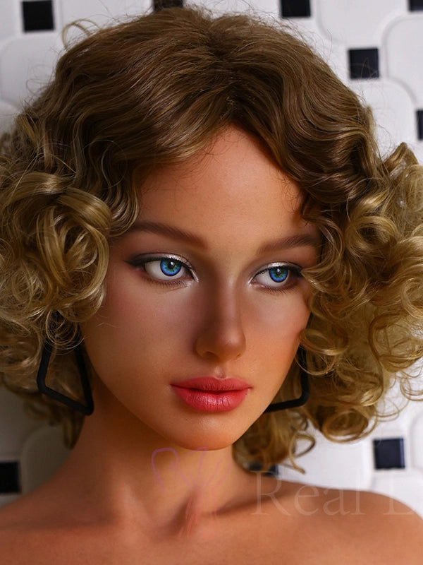 H373 ROS Silicone Sex Doll Head| Real Lady Doll