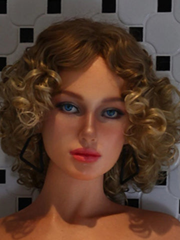 H373 ROS Silicone Sex Doll Head| Real Lady Doll