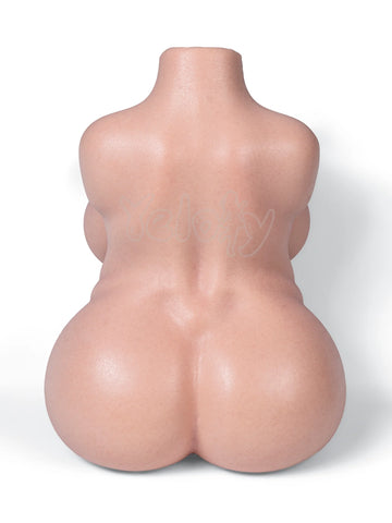 T829-33.95lbs/45cm D Cup BBW Gel Breasts Lifesize Silicone Sex Doll Torso Ingrid  | YELOLY